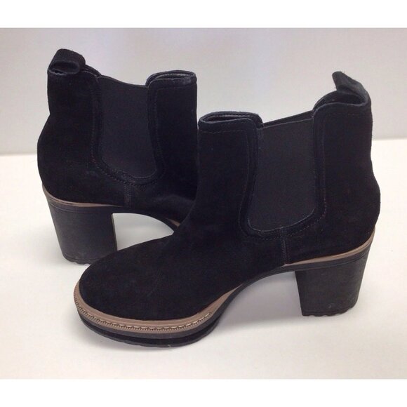 Steve Madden Lexa Platform Chunky Boots Black Suede Size 9.5 Women's - Picture 4 of 8